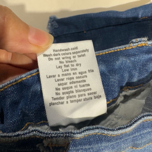 Judy Blue Distressed Jean Shorts with Leopard Accents - Picture 5 of 11